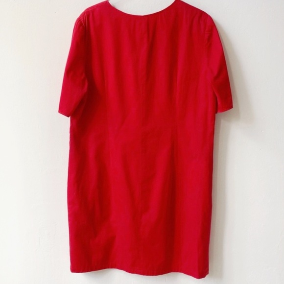 SALE 💃 Valentino Red Oversized Mini Dress - Auth - Picture 3 of 4